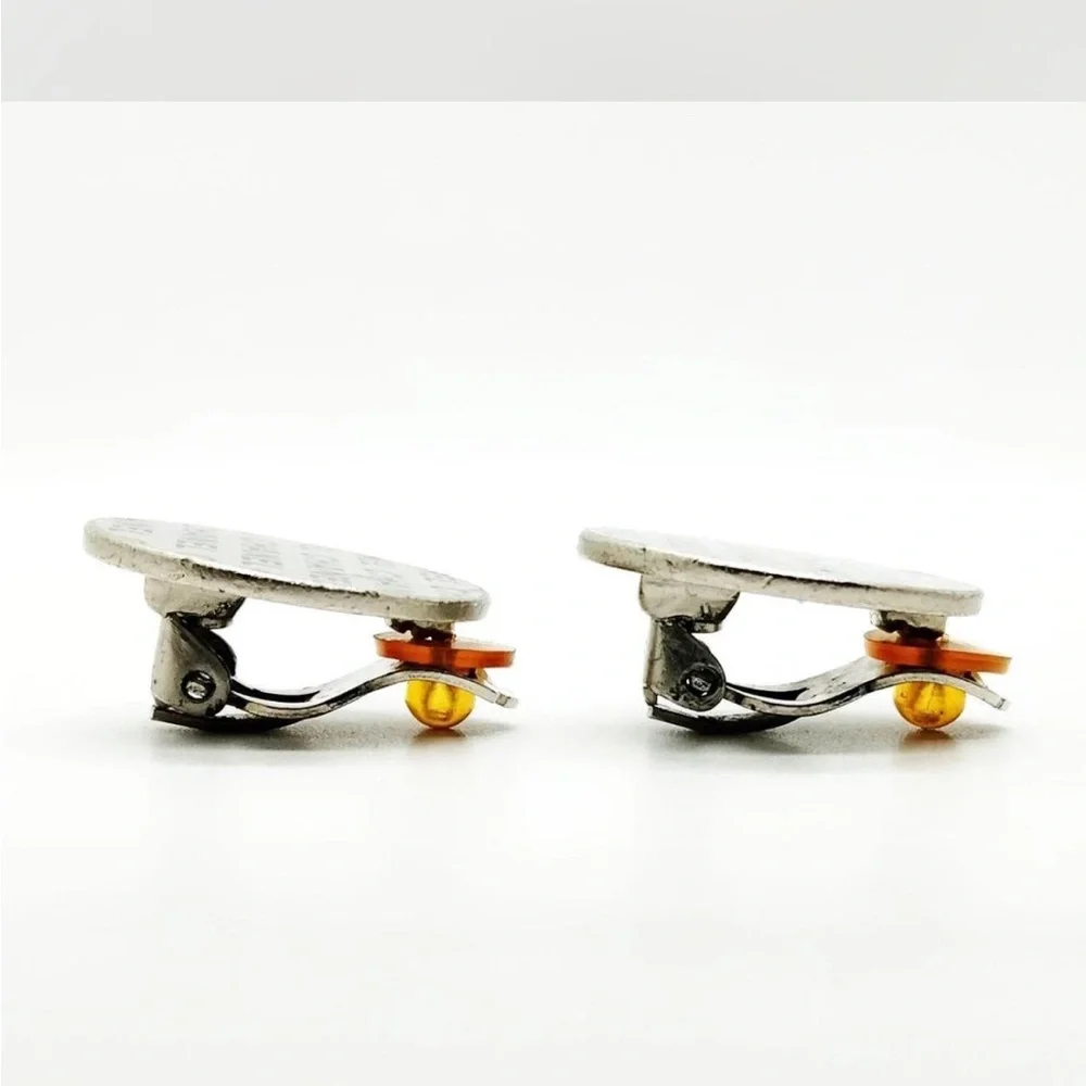 Chanel clip on Logo earrings
